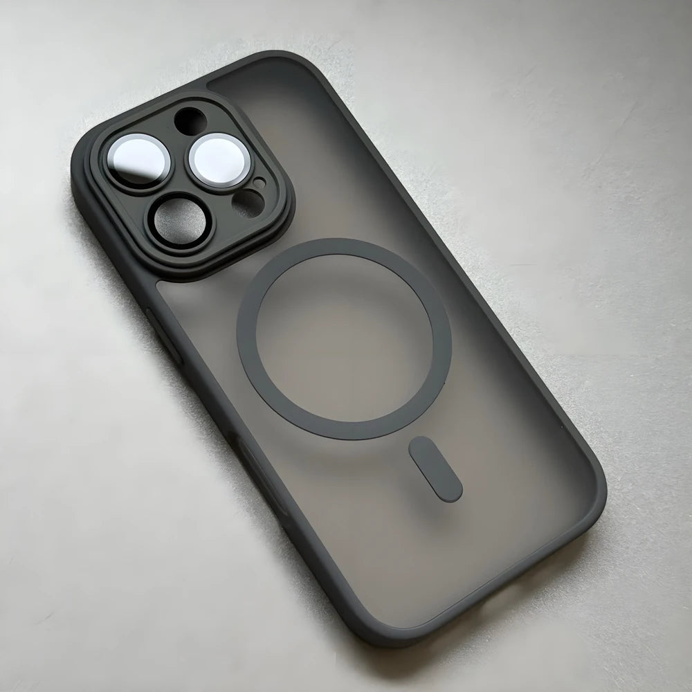 Matte Transparent Magnetic Frosted Phone Case For iPhone 11-17 Pro Max Compatible With Magsafe Wireless Chargers