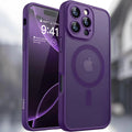 Matte Transparent Magnetic Frosted Phone Case For iPhone 11-17 Pro Max Compatible With Magsafe Wireless Chargers